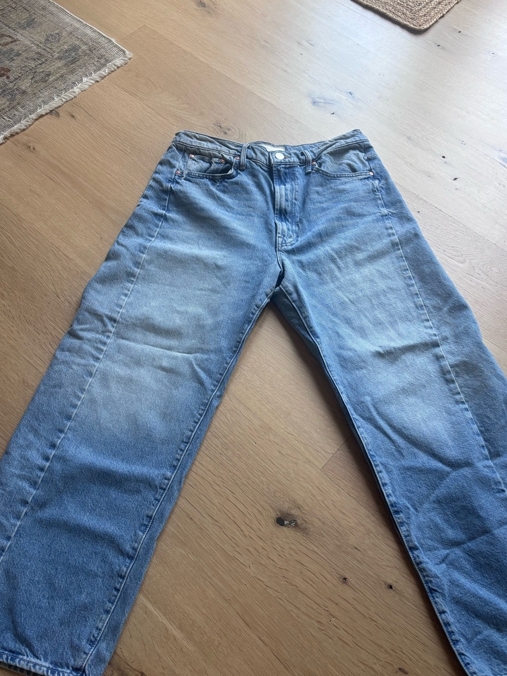 Mother Jeans - The Half Pipe High Rise Ankle Wide Leg Jeans